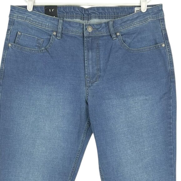 Buffalo David Bitton Men's Jackson Stretch Blue Denim Jeans 38x32 Straight NWT - Picture 3 of 10